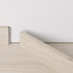 Pergo Plinthe et finition murale — Plinthe vinyle 7 cm assortie Chêne Héritage Blanc 1251 × 12 × 70 mm