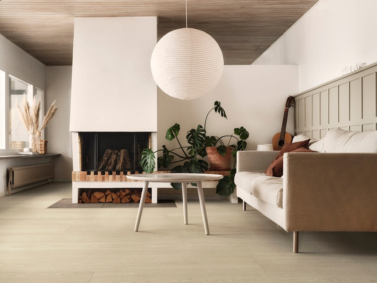 Sol stratifié Pergo Odense Chêne argile 9,5 mm - en situation dans un intérieur (3)