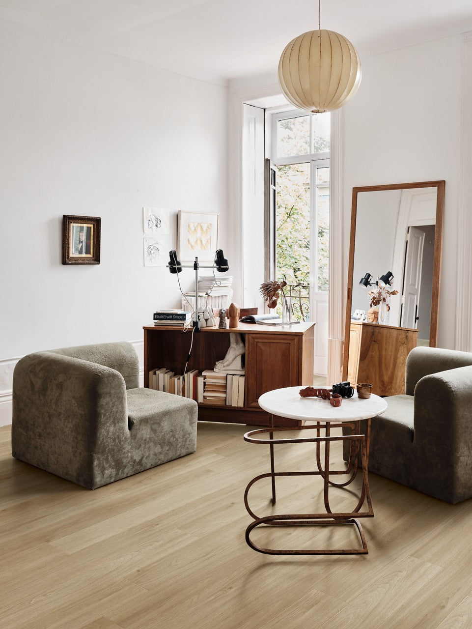 Sol stratifié Pergo Bergen Pro Chêne Chemin De Fer 8 mm - en situation dans un intérieur