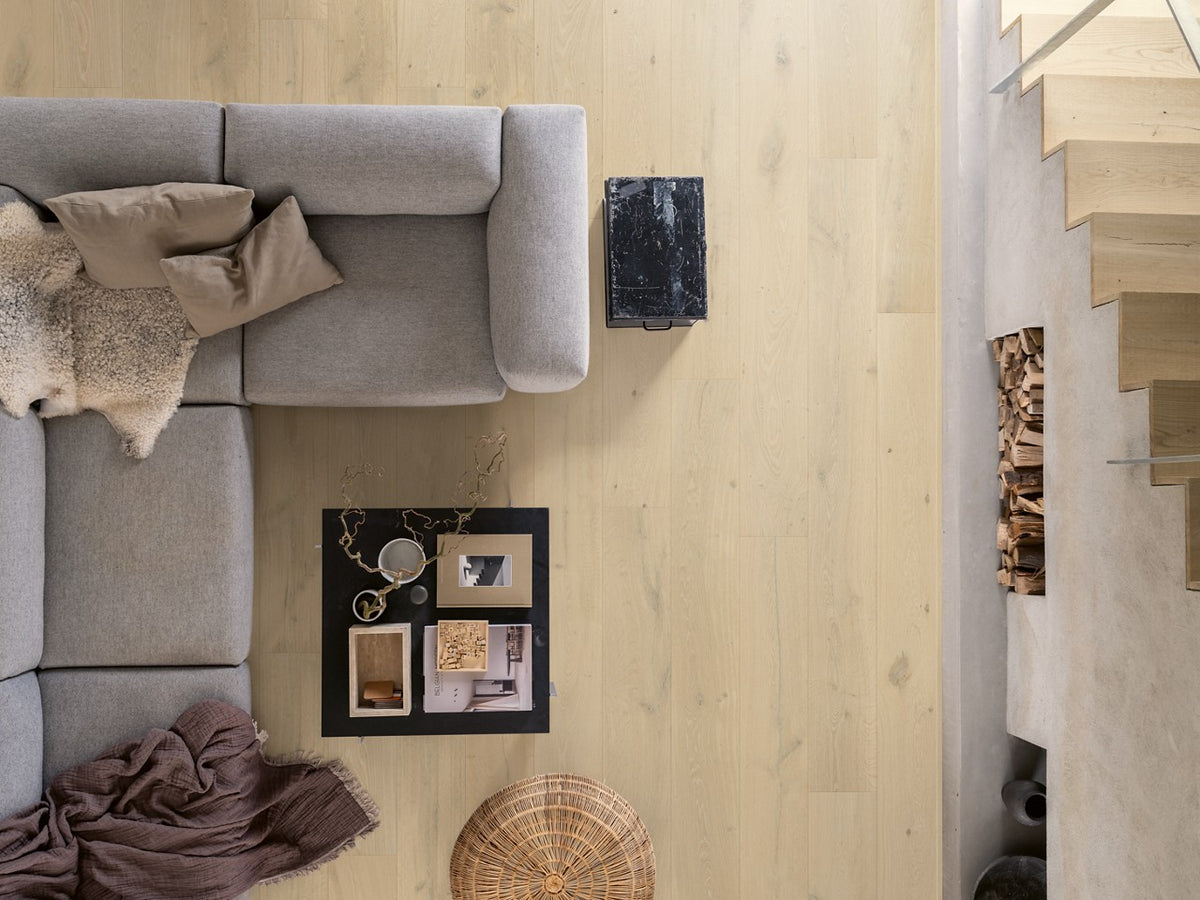 Parquet semi-massif Pergo Langeland Chêne Nordique Polaire 13,5 mm - en situation dans un intérieur (3)