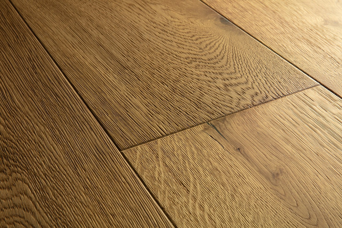 Parquet semi-massif Pergo Svalbard Chêne Brun Camel 13 mm - détail du relief de surface