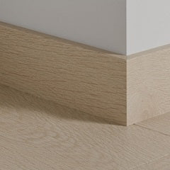 Pergo Plinthe et finition murale — Plinthe parquet assortie Chêne Lin Gris 2400 × 14 × 77 mm